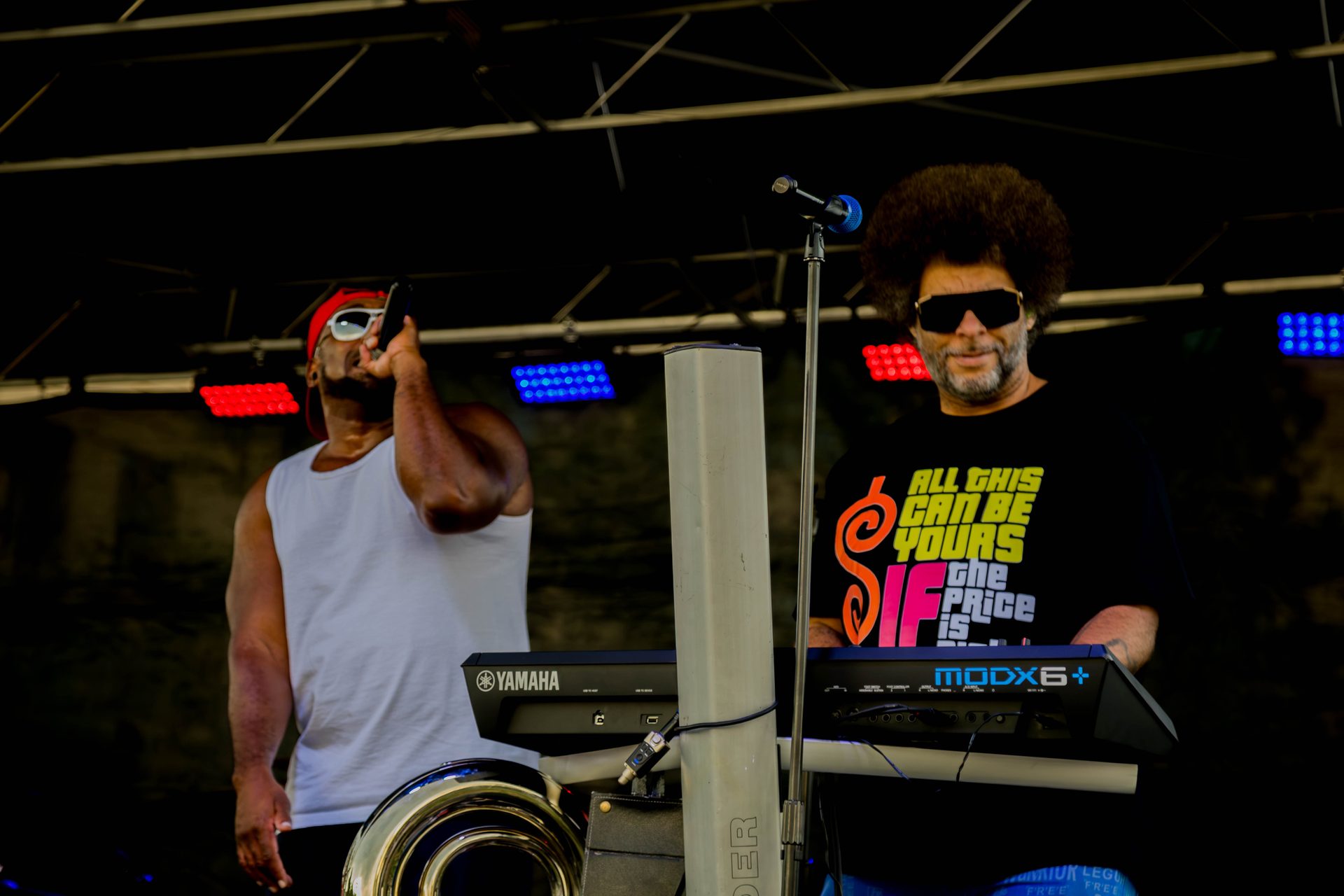 Bad Juju and Little Moses Jones performing live together