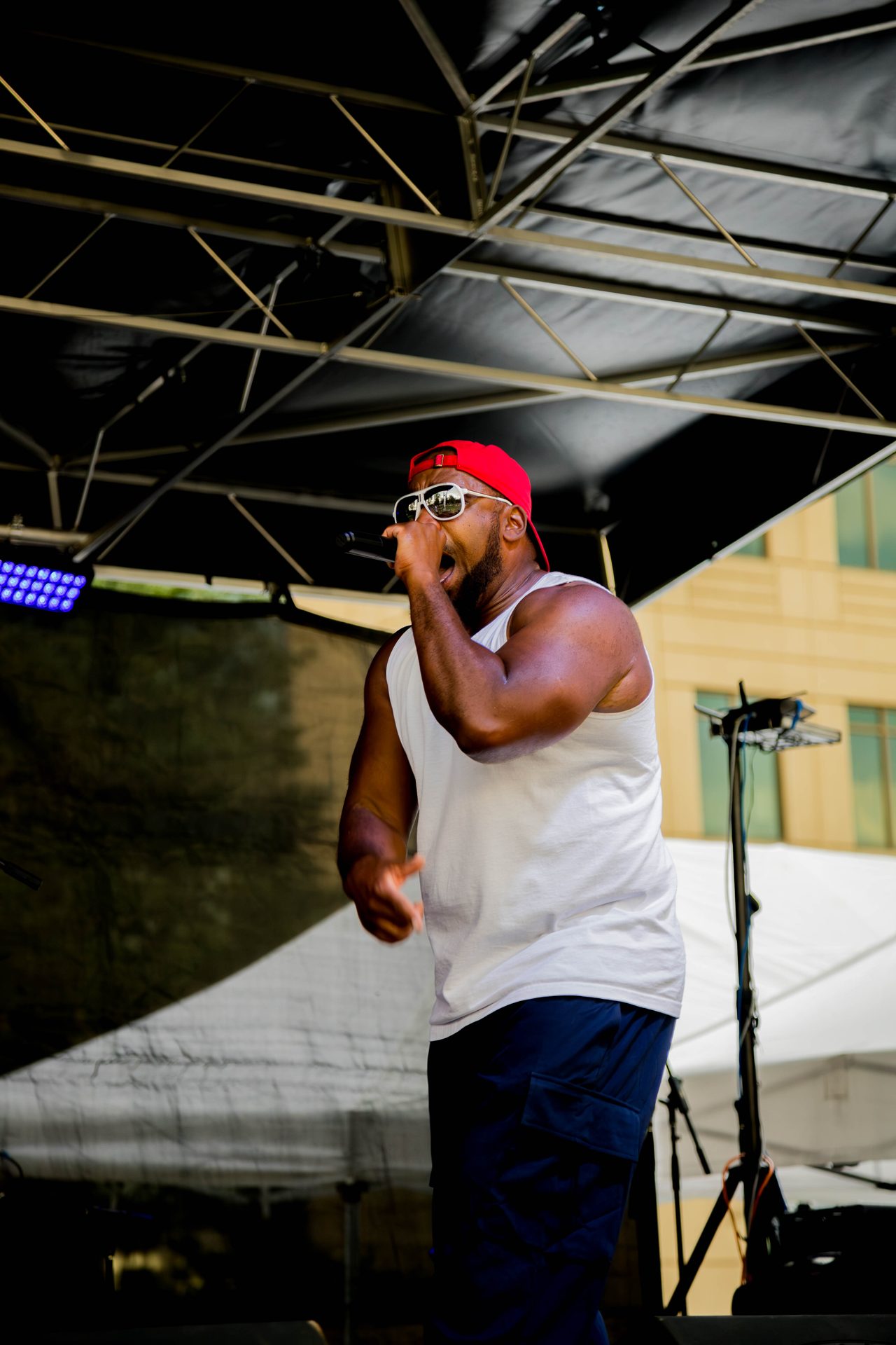 Bad Juju performing live with Little Moses Jones