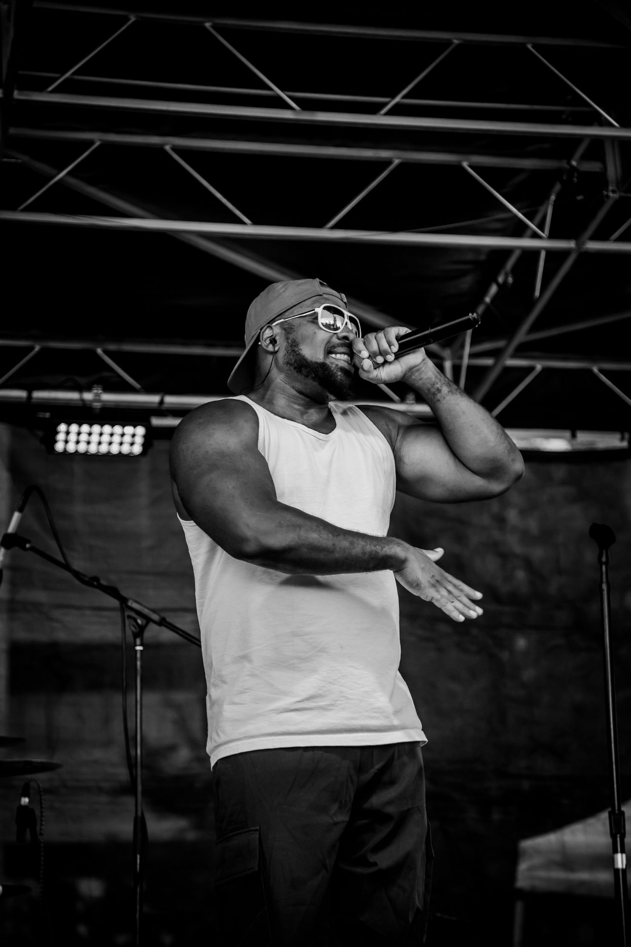 Bad Juju performing live with Little Moses Jones