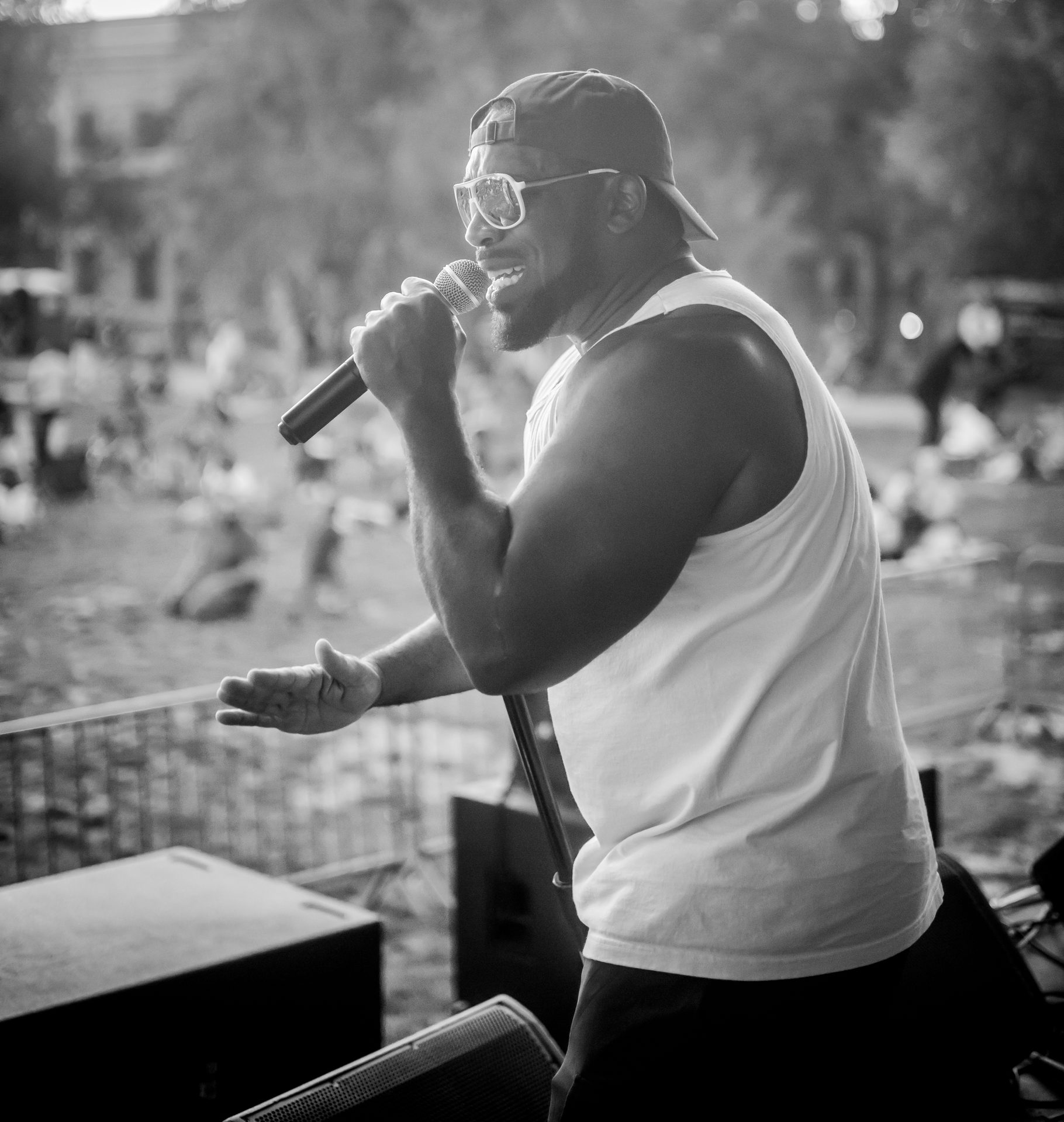 Bad Juju performing live with Little Moses Jones
