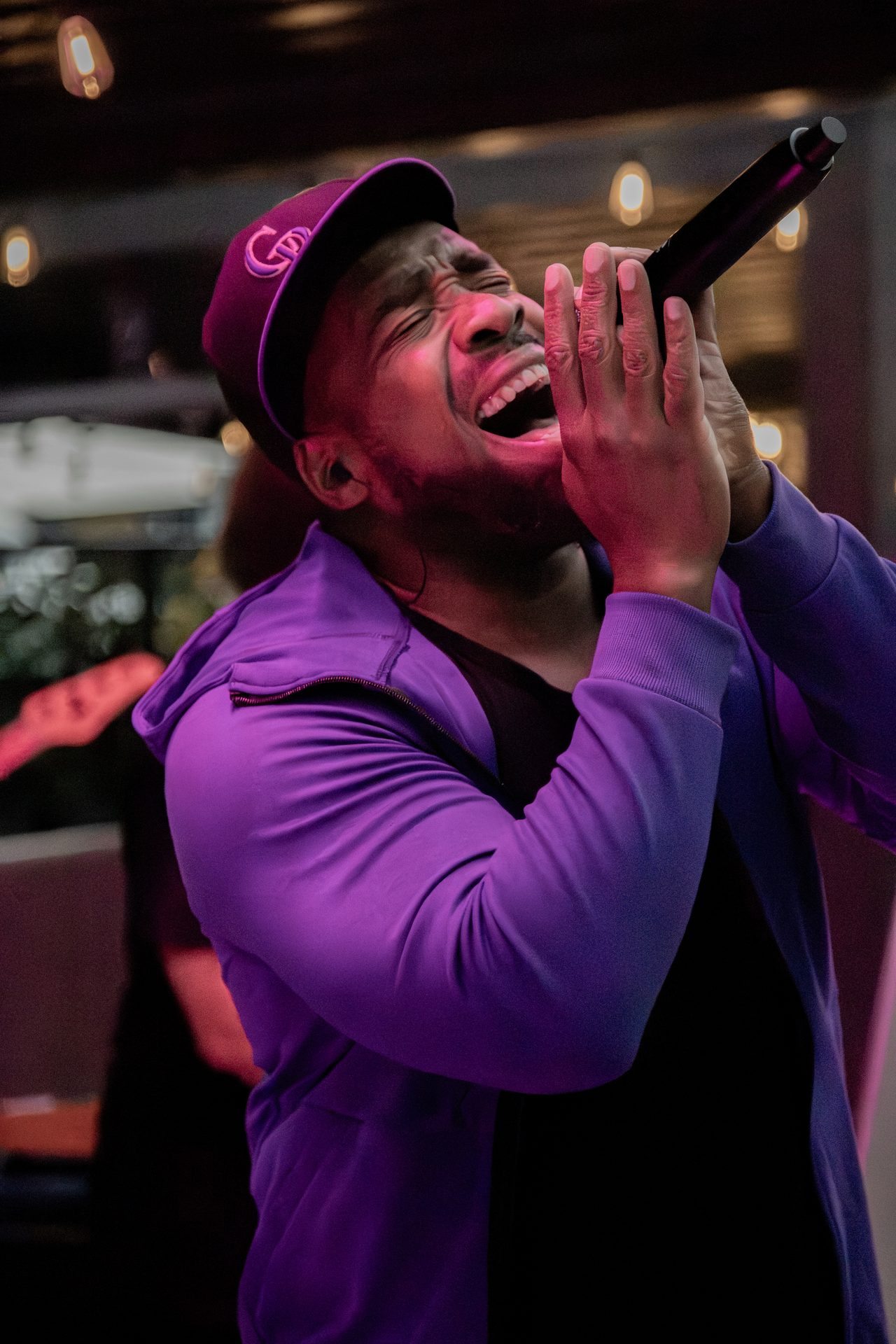 Bad Juju performing live with Little Moses Jones
