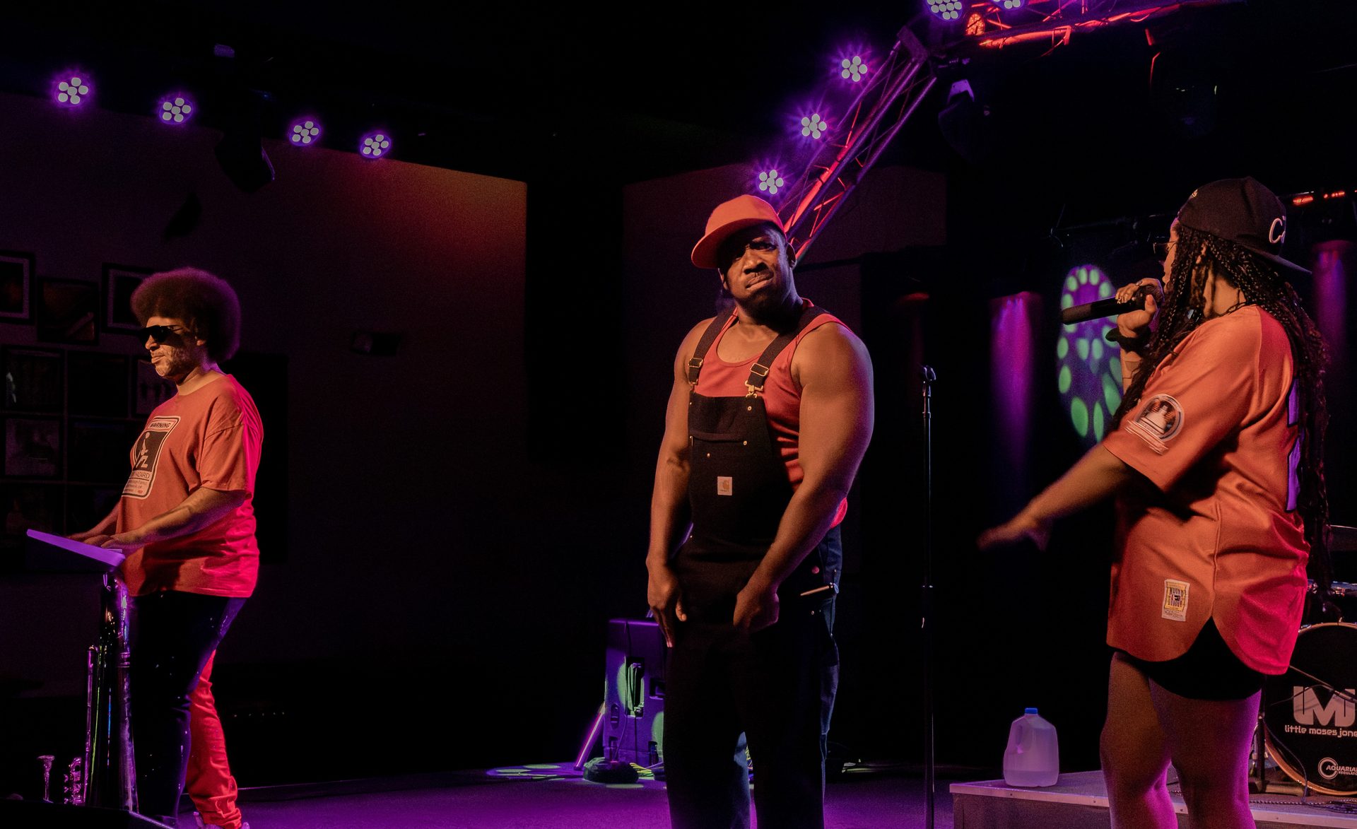 Little Moses Jones performing live at a club venue