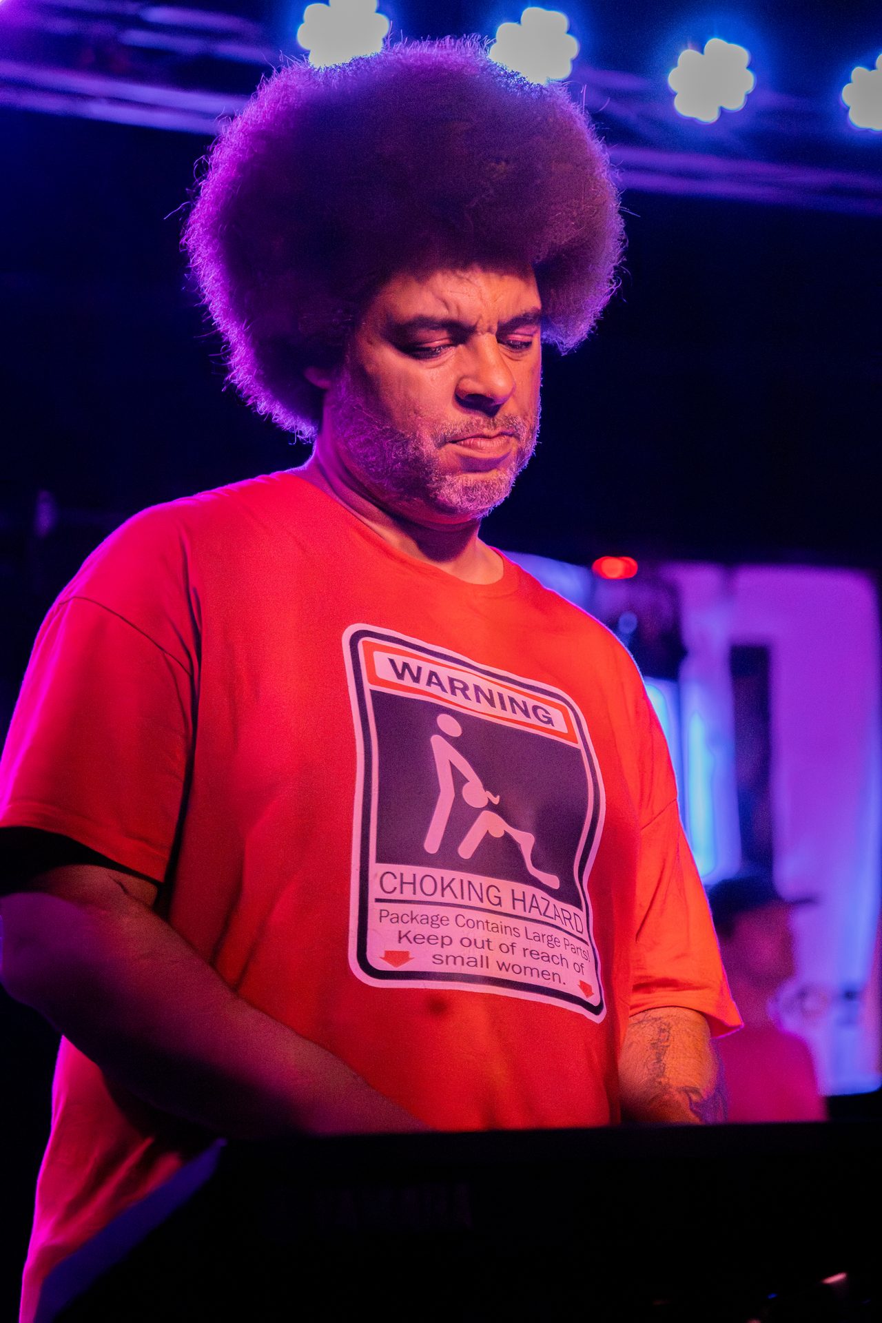 Little Moses Jones performing live at a club venue