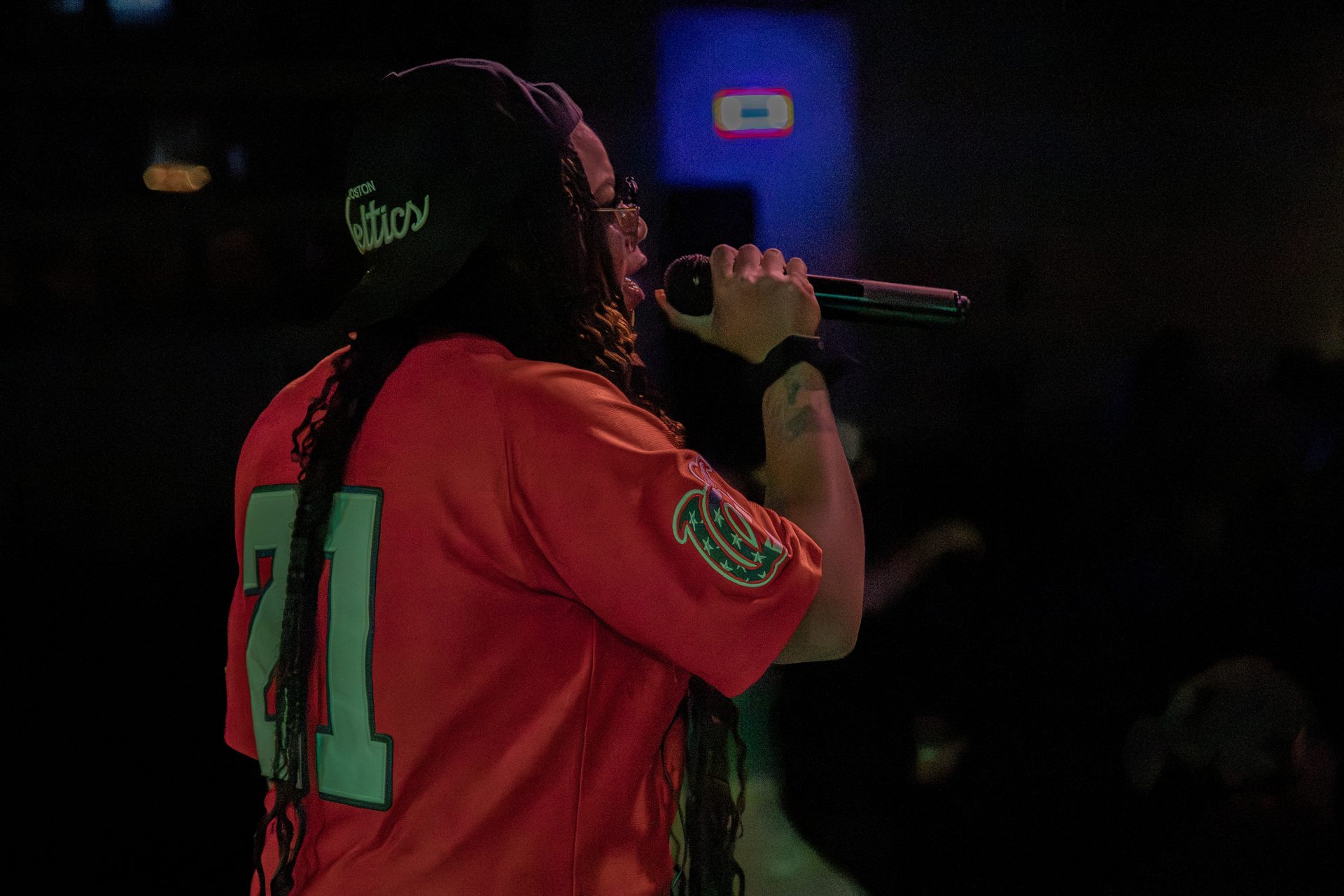 Little Moses Jones performing live at a corporate event