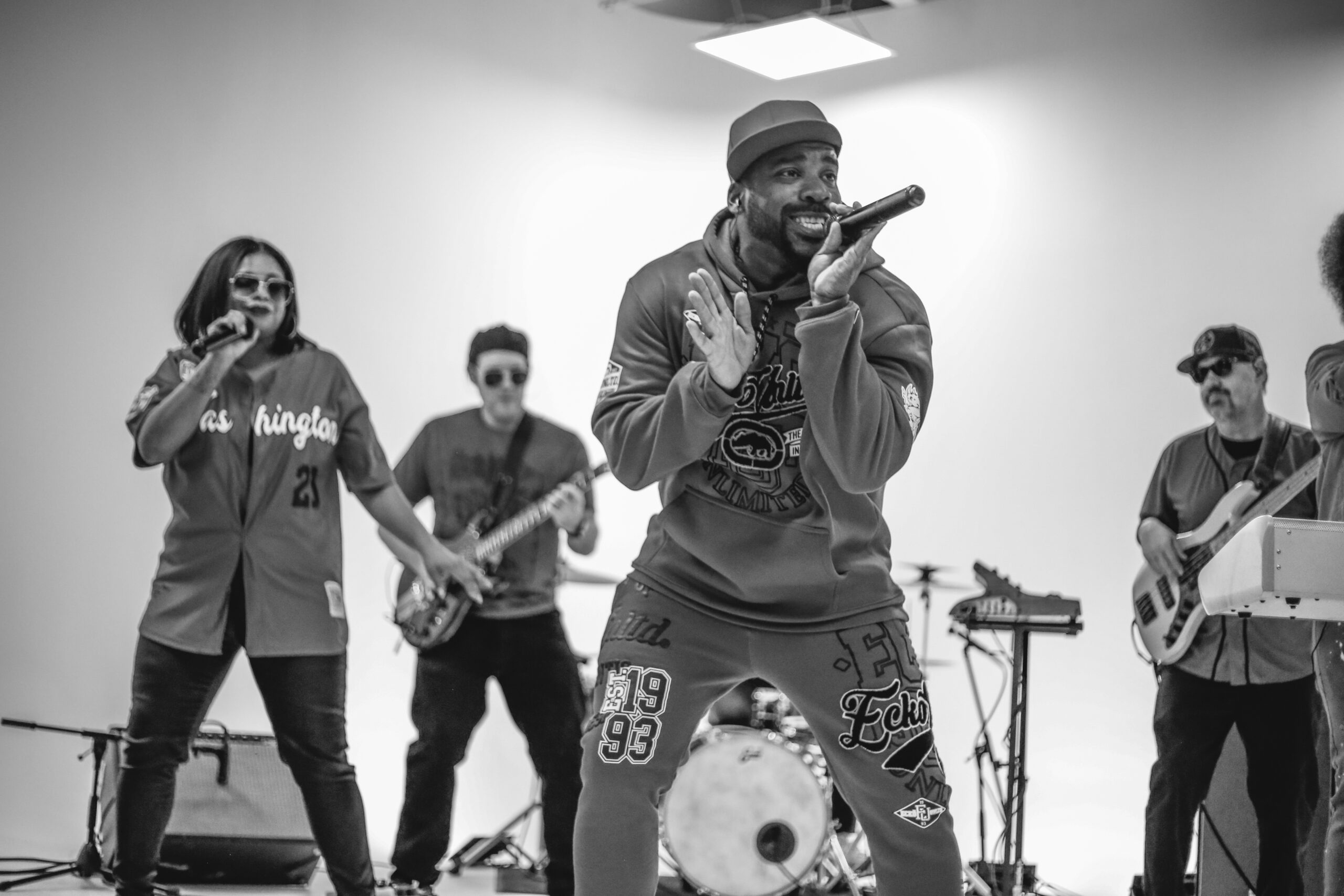 Little Moses Jones full band at a corporate conference event
