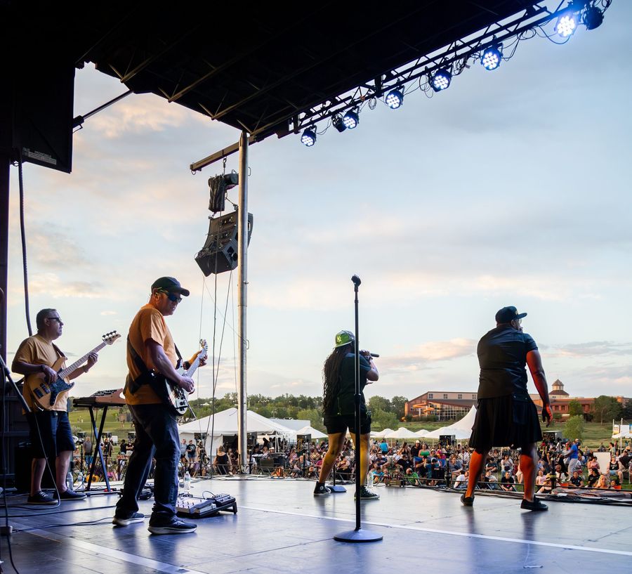 Little Moses Jones performing at Thornton Fest