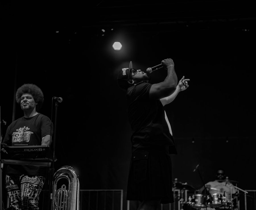 Little Moses Jones performing at Thornton Fest