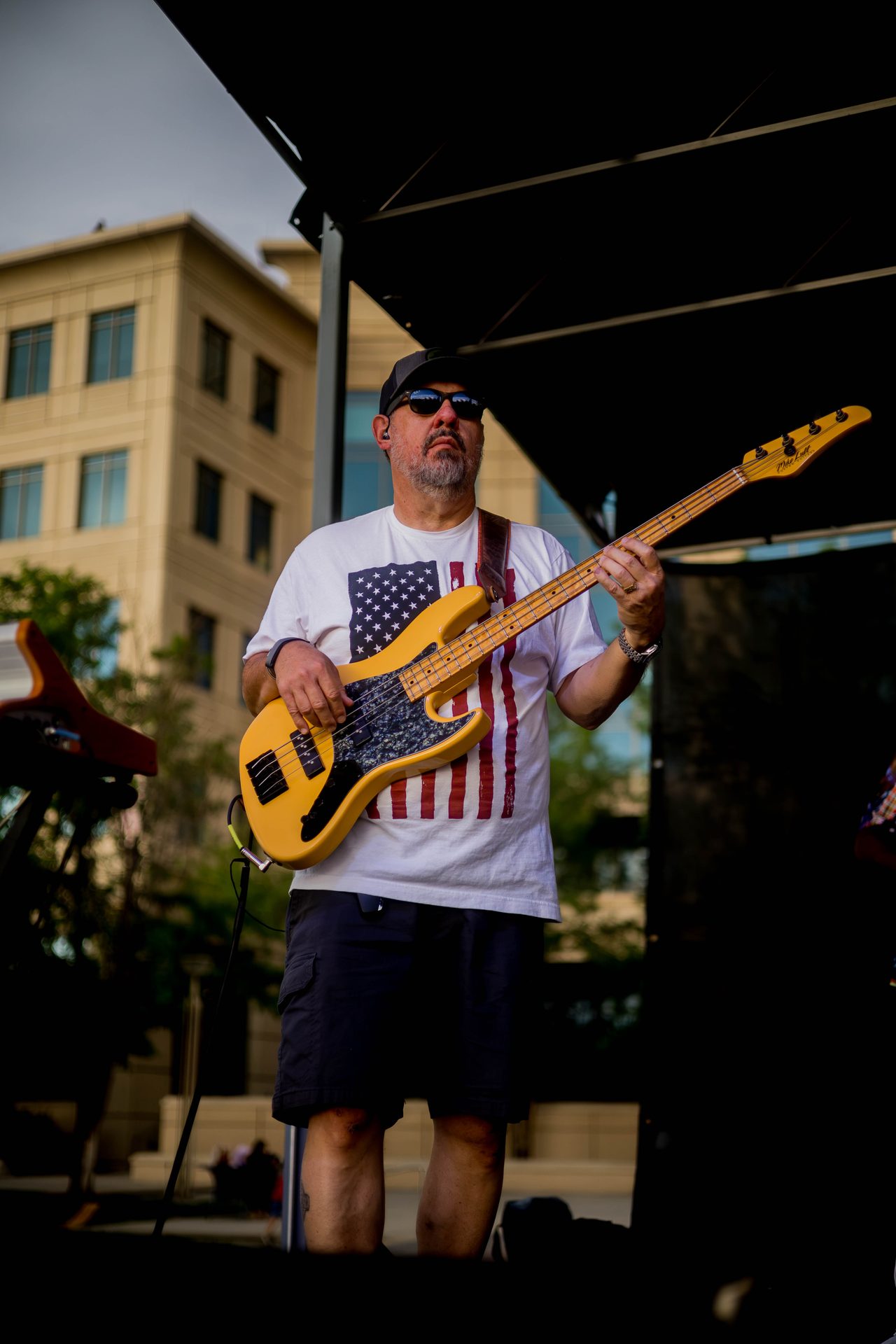 Troy Fisher performing live with Little Moses Jones